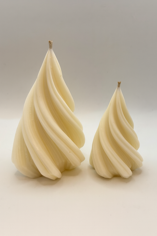 Swirl Tannenkerze